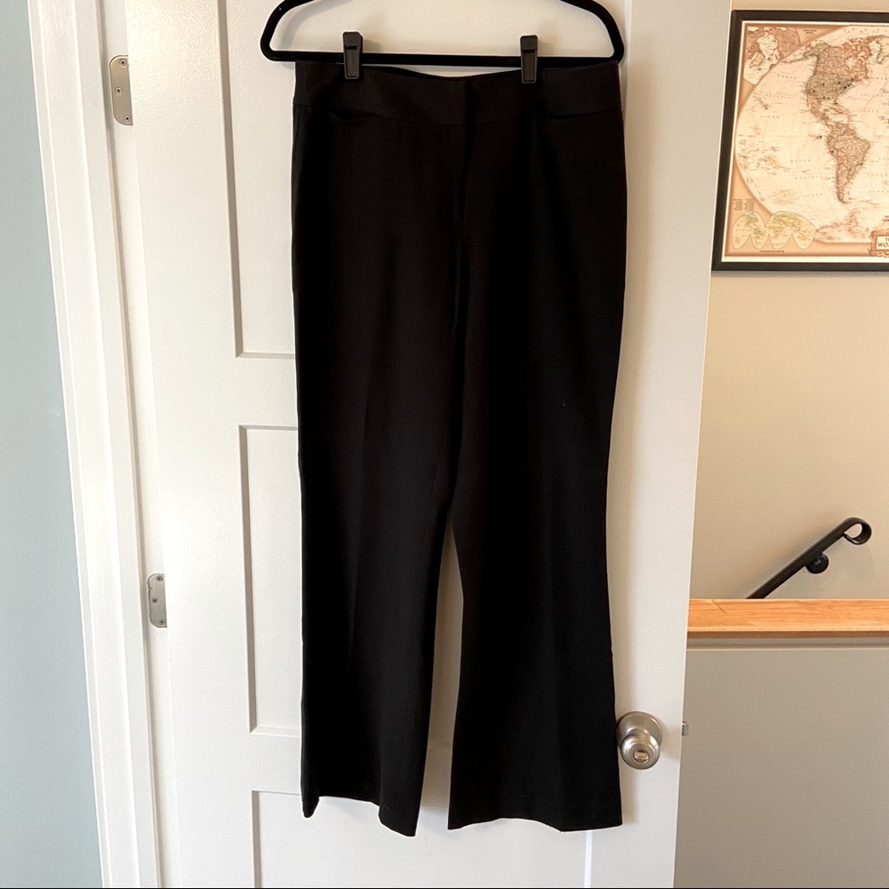 Wide leg, black dress pants